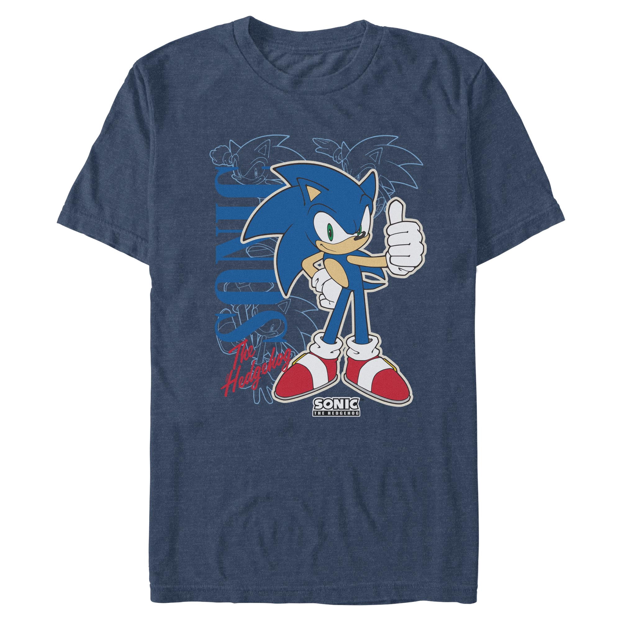 Mens Sonic the Hedgehog Thumbs Up T Shirt - Walmart.com