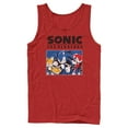 thumbnail image 1 of Mens Sonic the Hedgehog Trio Group Shot Tank Top, 1 of 4