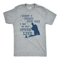 thumbnail image 1 of Mens Sorry I Missed Your Call I Was On The Other Line T Shirt Funny Fishing Tee Graphic Tees, 1 of 8