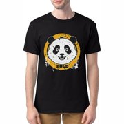 Mens Space Pandas Birthday Gifts Shirt Black Small