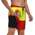thumbnail image 1 of Mens Spanish Flag 2 in 1 Quick Dry Swim Trunks with Compression Liner Beach Shorts, 1 of 6