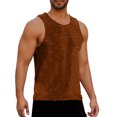 thumbnail image 1 of Mens Sparkly Tank Tops, Sleeveless Shirts for Men Summer Fashion Loose Fit Shiny Solid Color Crewneck Workout Tees, 1 of 6
