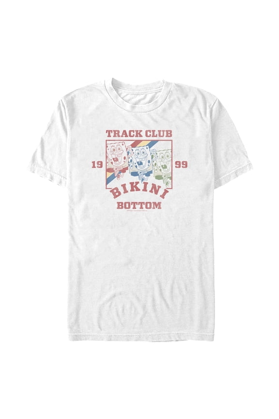 Mens SpongeBob SquarePants Bikini Bottom Track Club T Shirt