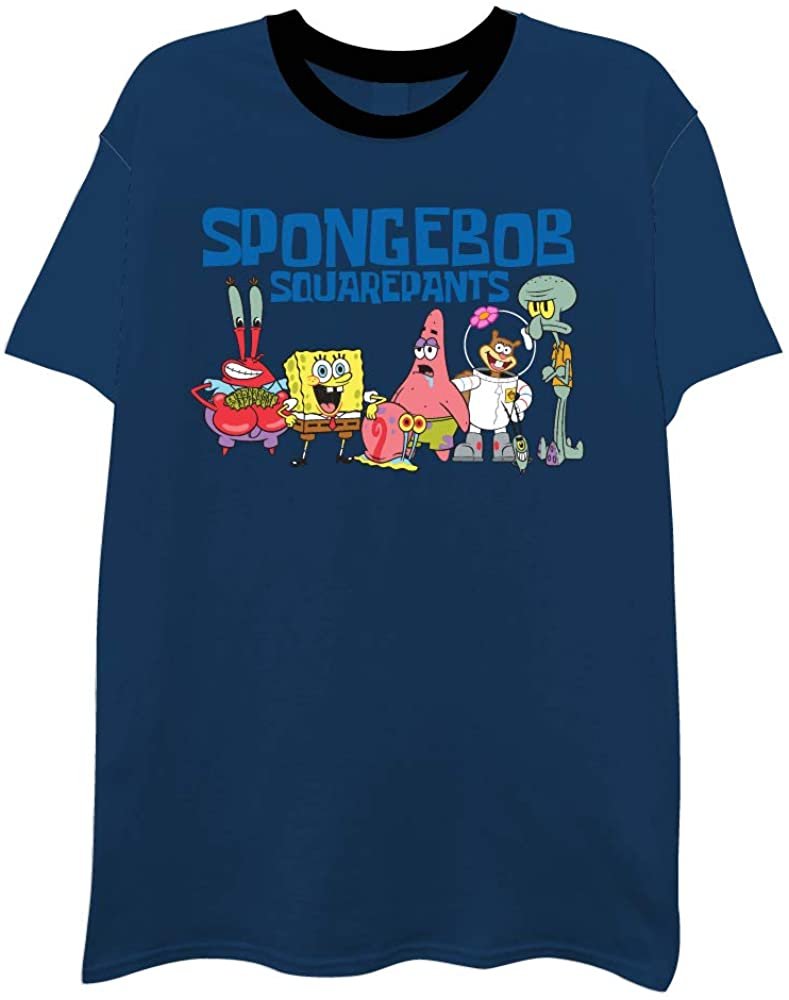 Mens Spongebob Squarepants Shirt Spongebob Tee Classic Swag TShirt