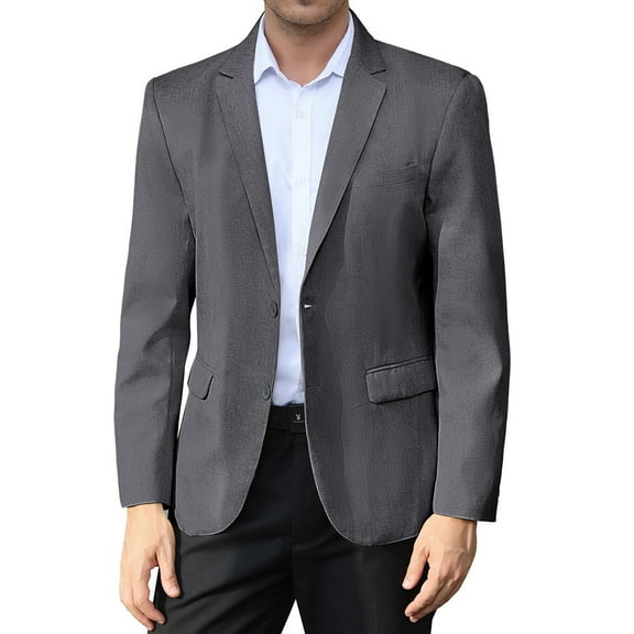 Mens Sport Big And Tall Sport Coats And Blazers Business Casual Suit Jacket 2 Button Regular Fit