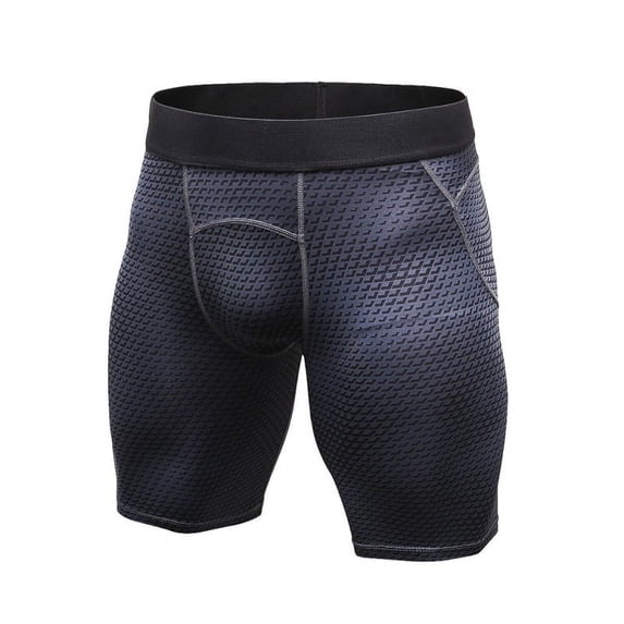 Mens Sport Compression Shorts Quick-drying Workout Stretch Pants