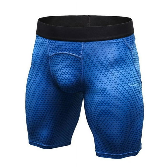 Mens Sport Compression Shorts Quick-drying Workout Stretch Pants