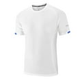 thumbnail image 1 of Mens' Sport Shirt Short Sleeve Plus Size Crew Neck Big and Tall Fast-Dry Sport Shirts for Men Summer Casual Pullover T-Shirts White XXL, 1 of 2