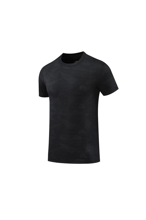 Mens Sport Shirts Breathable Short Sleeve Workout Tee Tops Crew Neck Quick Dry Sun Protection Moisture Wicking T-Shirts