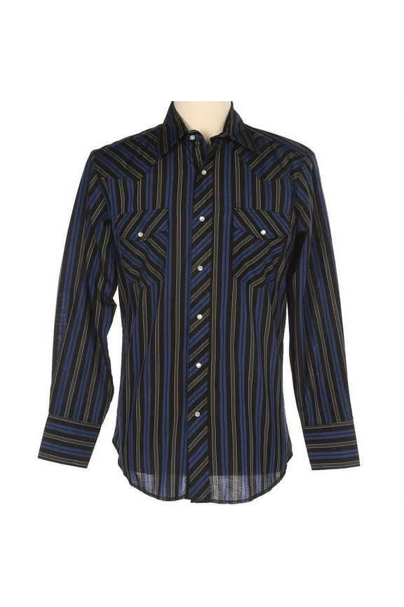 Mens Sport Western Stripe Snap