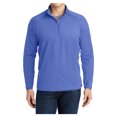 thumbnail image 1 of Mens Sport Wick Stretch 1/2 Zip Polyester/Spandex Pullover True Royal Heather S, 1 of 7