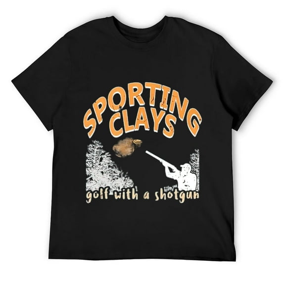 Mens Sporting Clays Quote Target Shooting T Shirt Black