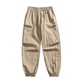 thumbnail image 1 of Mens Sports Cargo Trousers Water Resistant Elastic Waist Drawstring Casual Outdoor Jogger Pants Fathers Gift, 1 of 8