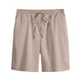 thumbnail image 1 of Mens Sports Shorts Elastic Drawstring Pocket Solid Summer Casual Active, 1 of 3