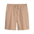 thumbnail image 1 of Mens Sports Shorts Elastic Drawstring Pocket Solid Summer Casual Active, 1 of 7