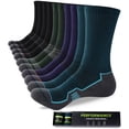 thumbnail image 1 of FREEYOKA Mens Sports Socks Man Cushioned Work Socks Breathable Moisture Wicking Crew Sock for Hiking Running Walking Trainer Cycling Athletic Socks, 5 Pairs, 1 of 8