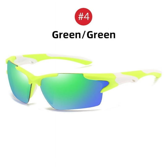 Mens Sports Sunglasses Polarized UV400 Protection Driving Fishing TR90 Frame PC Lens Strong For Big Face