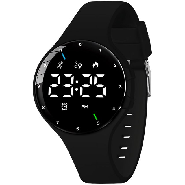 Mens Sports Watches, Digital Watch with Timer, Dual Vibrating Alarms