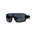 thumbnail image 1 of Mens Sporty Robotic Shield Kush Gangster Plastic Sunglasses Black Red, 1 of 4
