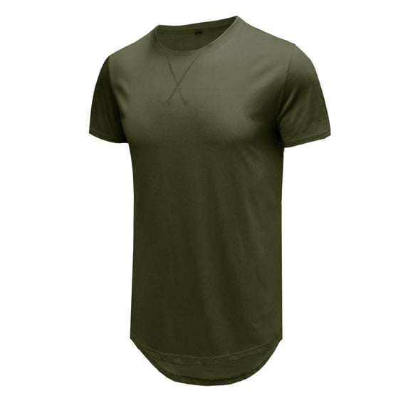 Mens Spring Summer Casual Hiphop Round Neck Shortsleeved Tshirt Breathable Blend Streetwear Tee For Daily Leisure