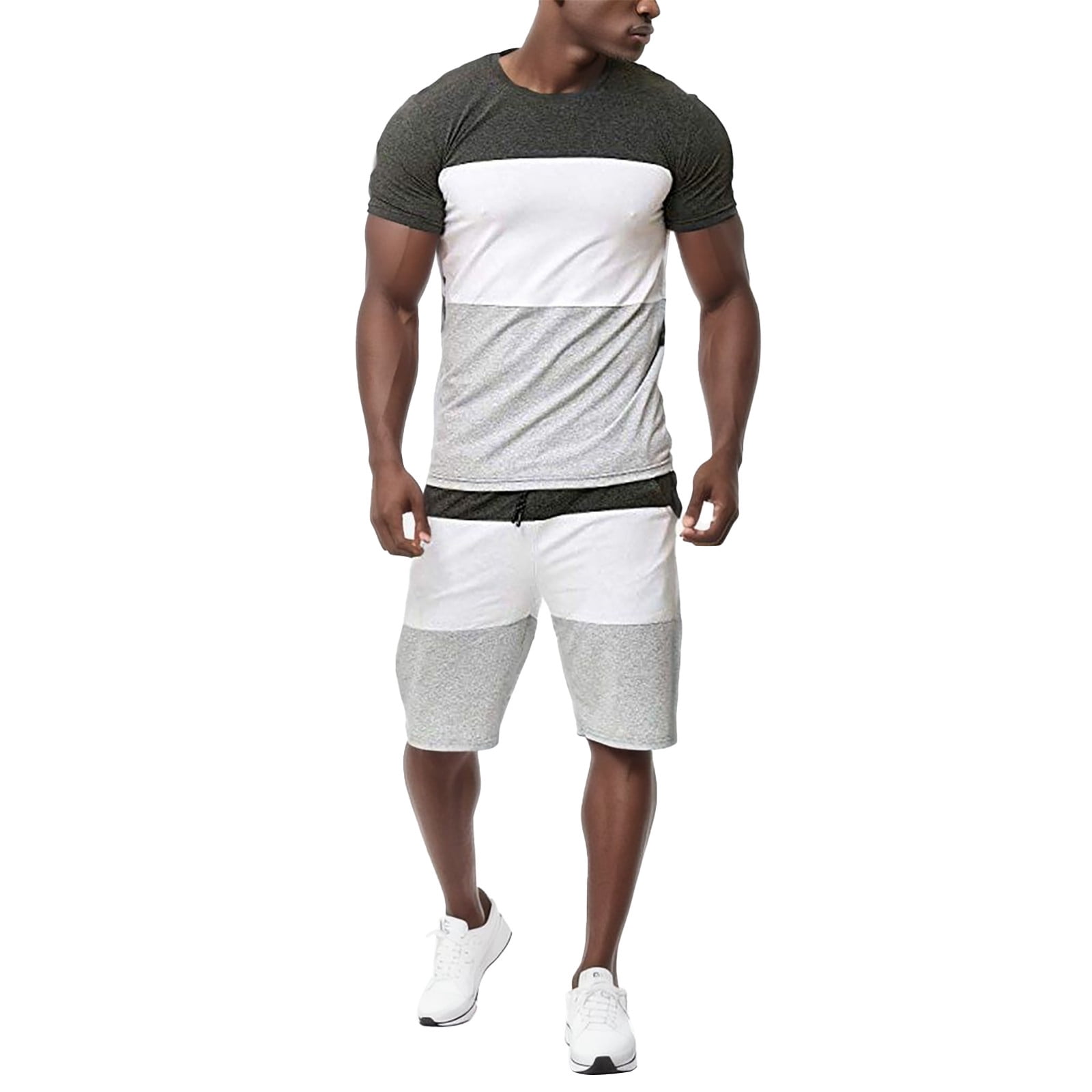 Mens Spring Summer Leisure Sports Breathable Absorbing Stitching
