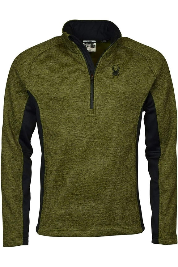 Mens Spyder (Green) 1/2 Zip Outbound Sweater MEDIUM
