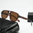 thumbnail image 1 of Mens Square Sunglasses UV400 Protection Fashion Toad Glasses Full Frame PC Lens Retro Eyewear Driving Outdoor Versatile, 1 of 6