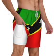thumbnail image 1 of Mens St.Kitts And Nevis Large Flag 2 in 1 Quick Dry Swim Trunks with Compression Liner Beach Shorts, 1 of 6