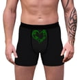 thumbnail image 1 of Mens St. Patrick's Day Boxer Briefs Shamrock Lucky Green Clover Underwear Moisture Wicking Stretch Fit Tagless Big & Tall 3XL,Size L, 1 of 5
