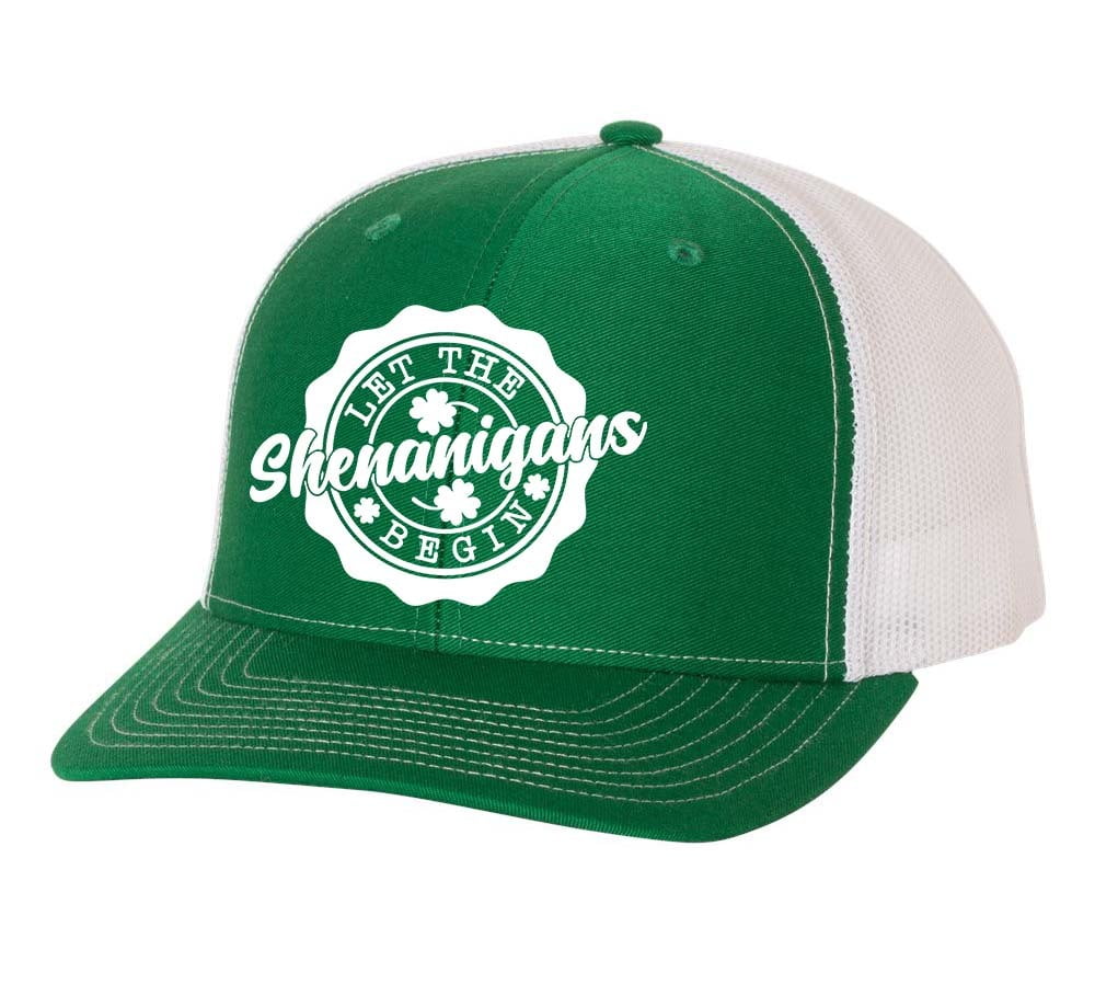 Mens Patrick's Day Let The Shenanigans Begin Clover