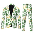 thumbnail image 1 of Mens St Patricks Day 3D Digital Printed Suit Set Light Business Suit Jacket Saint Patricks Day Casual Notched Lapel Blazers Slim Fit Lightweight Sport Coats Blazer, 1 of 5