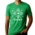 thumbnail image 1 of Mens St Patricks Day Shirt Lucky Clover St Pattys Day Shirts For Men St Patrick's Day Shamrock Shirt, 1 of 6