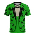 thumbnail image 1 of Mens St Patricks Day Shirt Shamrock Graphic T-Shirt Novelty Short Sleeve Shirts Casual Round Neck Tops Summer Basic Tees, 1 of 8