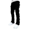 thumbnail image 1 of Mens Stacked Jeans Y2k Slim Fit Skinny Ripped Jeans Distressed Destroyed Denim Pants Hip Hop Jeans, 1 of 5