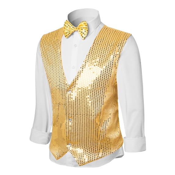 Mens Stage Performance Formal Dress Vest With Rhinestone Gala Party Wedding Evening Events Clothes