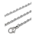 thumbnail image 1 of Mens Stainless Steel 3mm Oval Link Necklace Chain Lobster Clasp Closure (24 Inch), 1 of 2