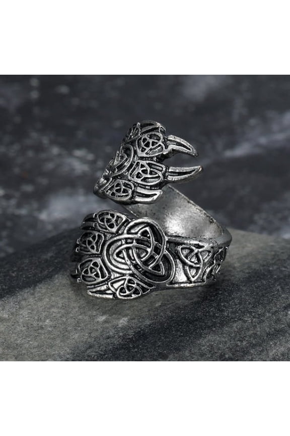 Mens Stainless Steel Adjustable Bear Paw Ring Handcrafted Animal Jewelry Durable Unique Design Statement Piece Bold