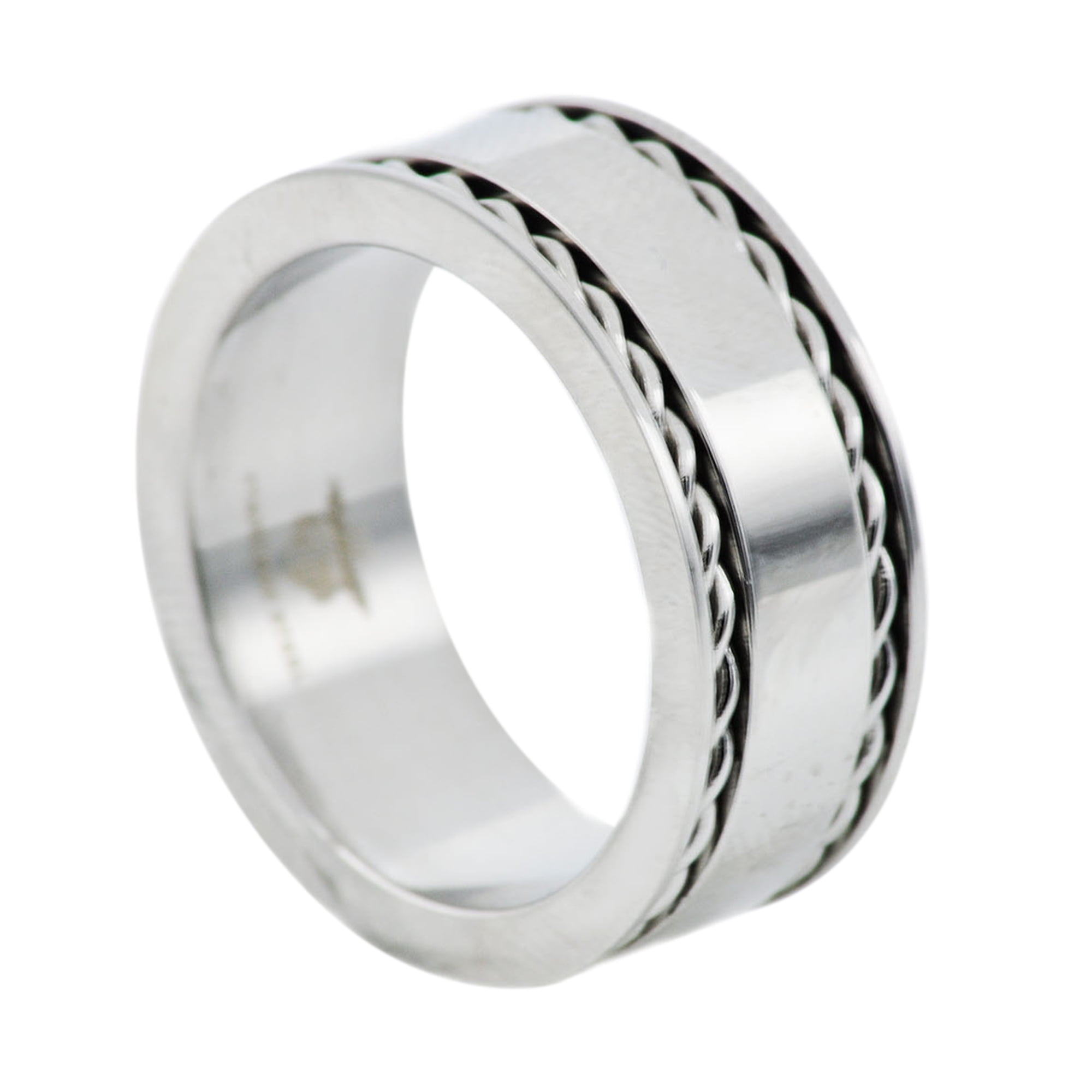 Mens Stainless Steel Fancy Band.