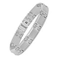 thumbnail image 1 of Mens Stainless Steel High Polish Square Link Bracelet 8.5 - Mens bracelet, 1 of 5