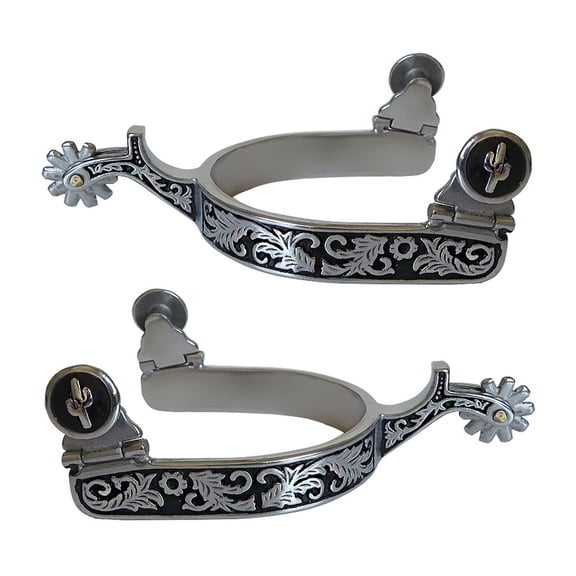 Western Boy Stainless Steel Roping Spur with Rowel for Horse Riding Accessories & Competition Gear