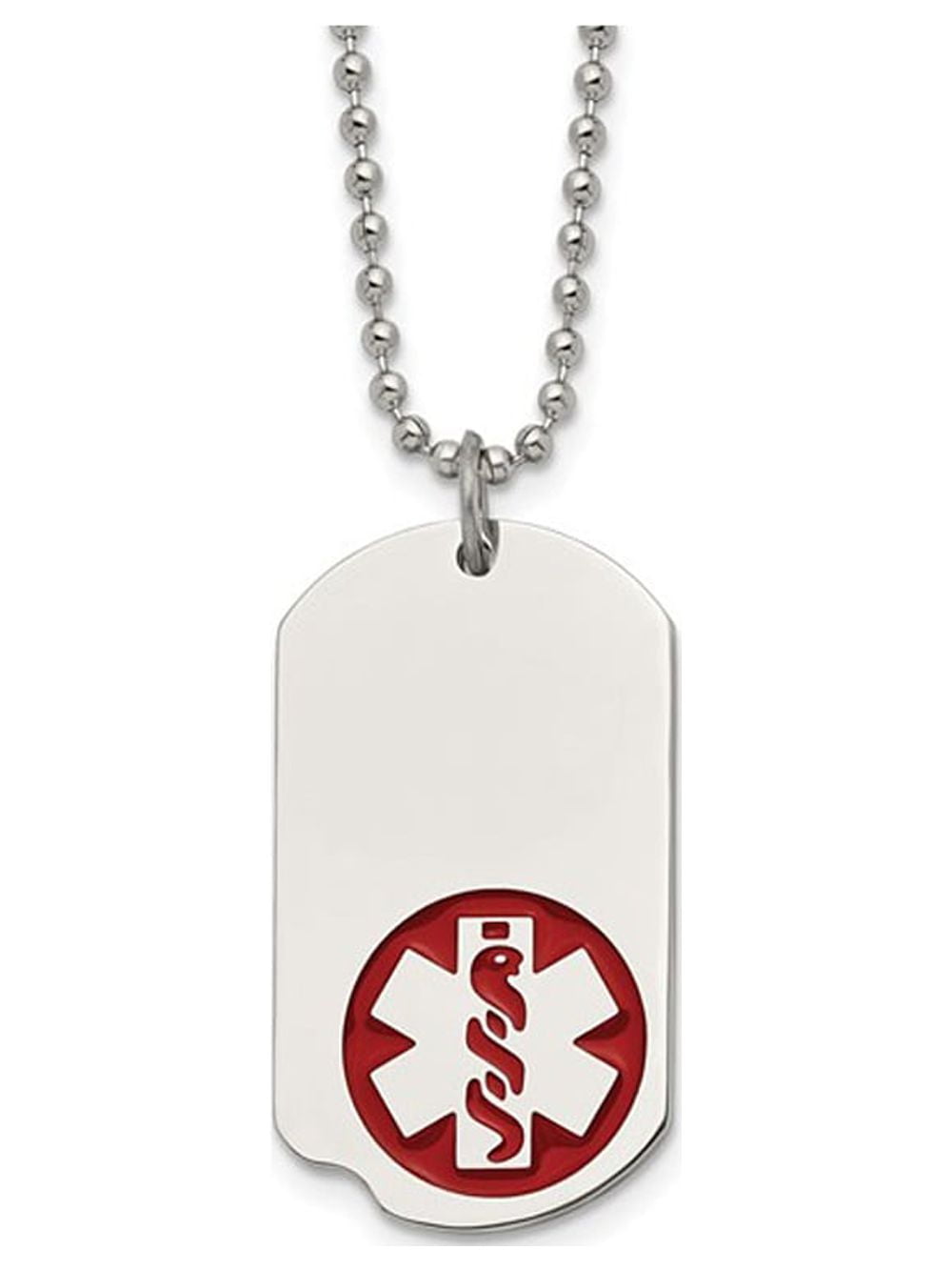 Mens shop medical necklace