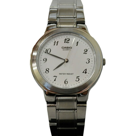 Mens Stainless Steel Numbered Analog Dress Watch MTP-1131A-7BRDF