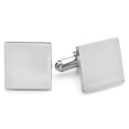 thumbnail image 1 of Mens Stainless Steel Plain Square Cuff Links, 1 of 1