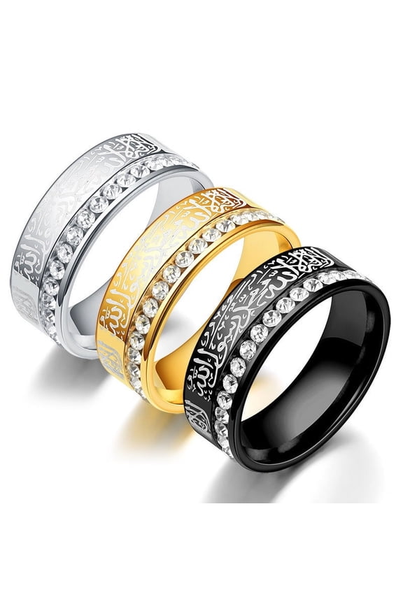Mens Stainless Steel Ring: Customizable Fashion Ring, Nepal Style, Gift-Giving, Individually Packed