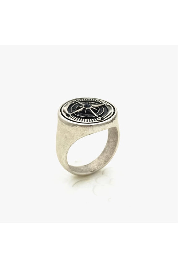 Mens Stainless Steel Ring With Compass Vintage Design Unisex Band Jewelry Gift Ring Sizes 6 7 8 9 10 11 Unique