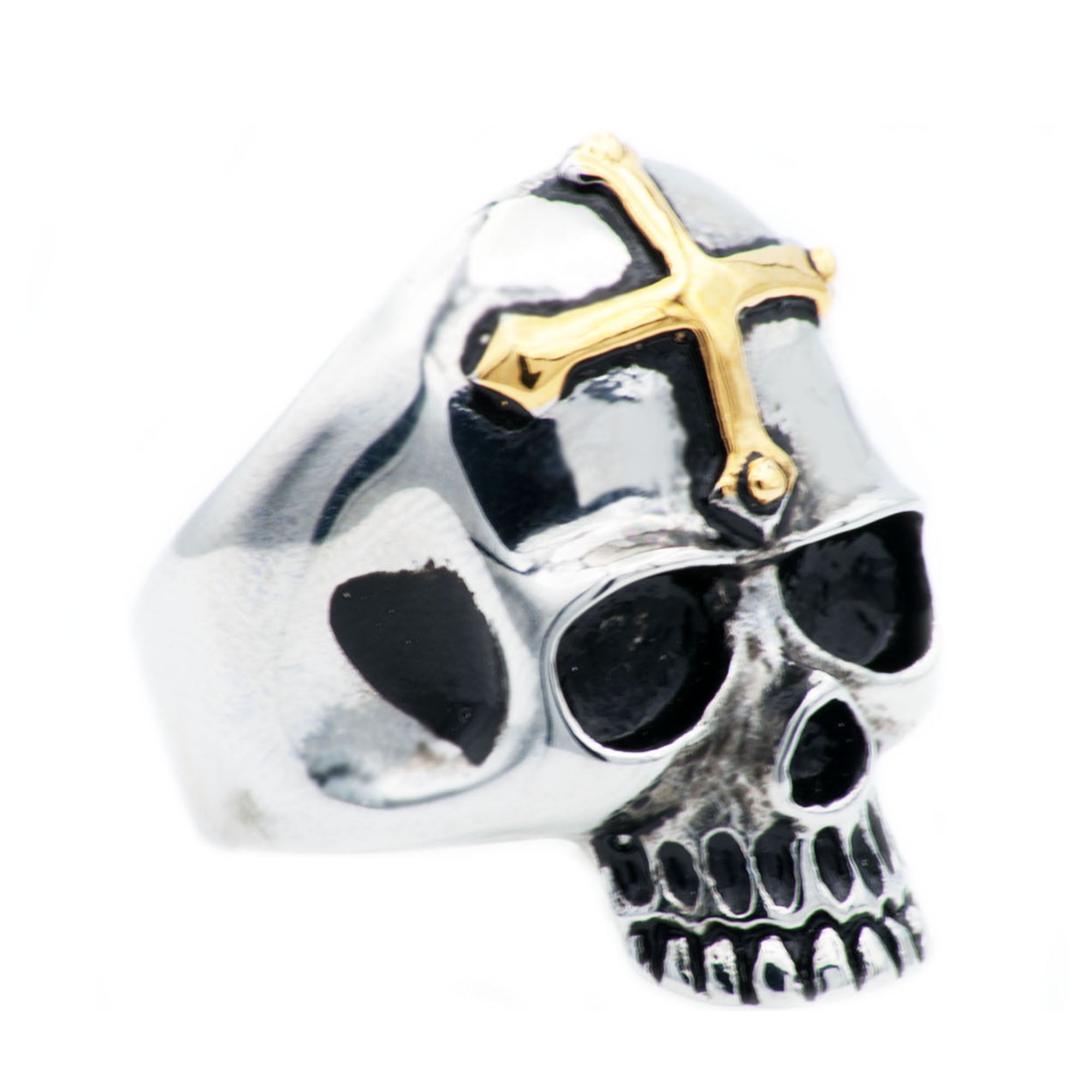 Mens Stainless Steel Skull Ring.