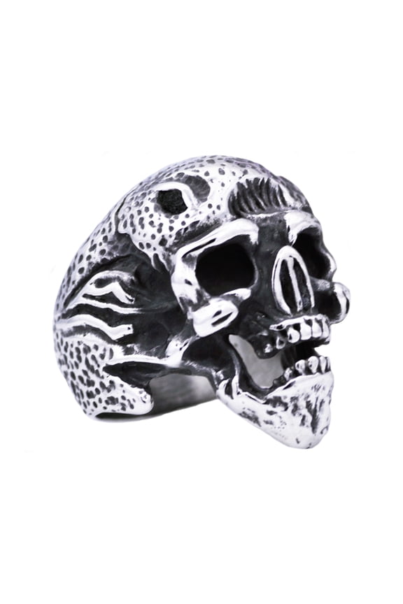 Mens Stainless Steel Skull Ring