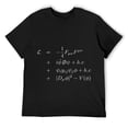 thumbnail image 1 of Mens Standard Model Lagrangian Of Particle Physics Higgs Boson Round Neck T-Shirt Black, 1 of 5