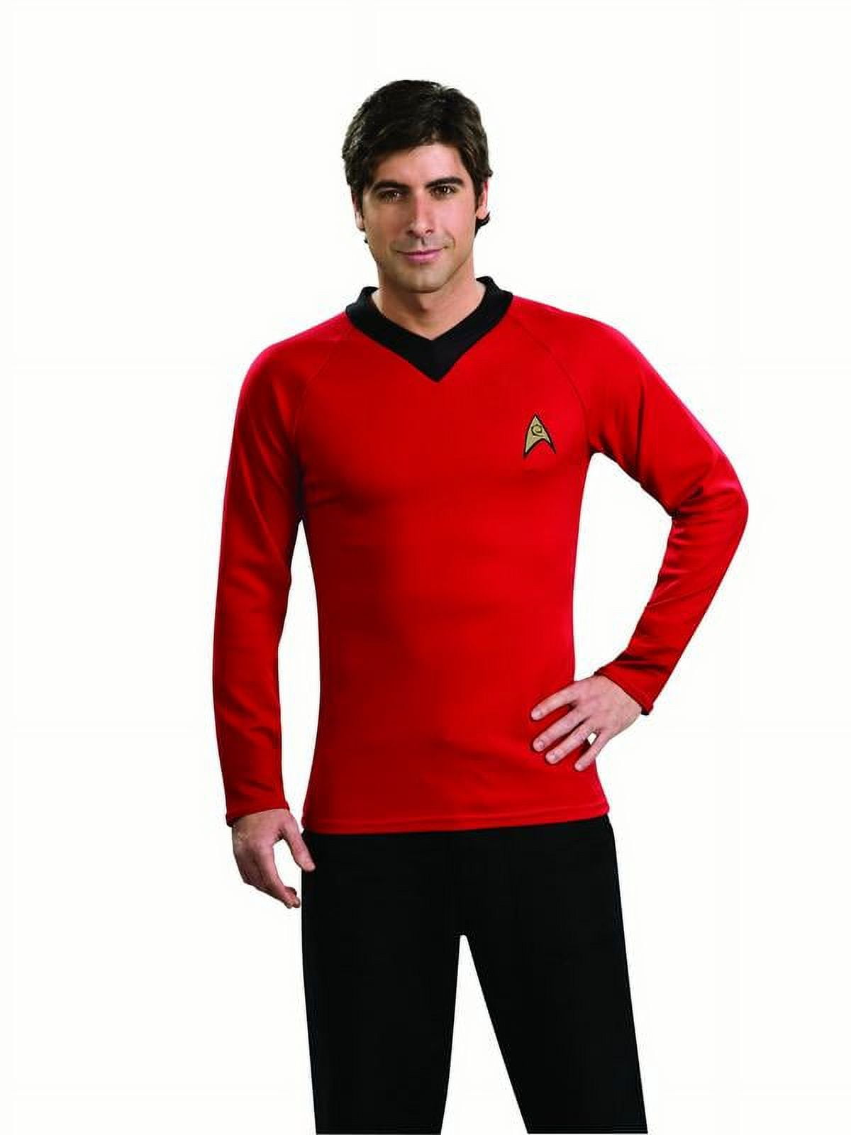 Star Trek - Mens Tos Red Shirt (Front/Back Print) T-Shirt main image 1