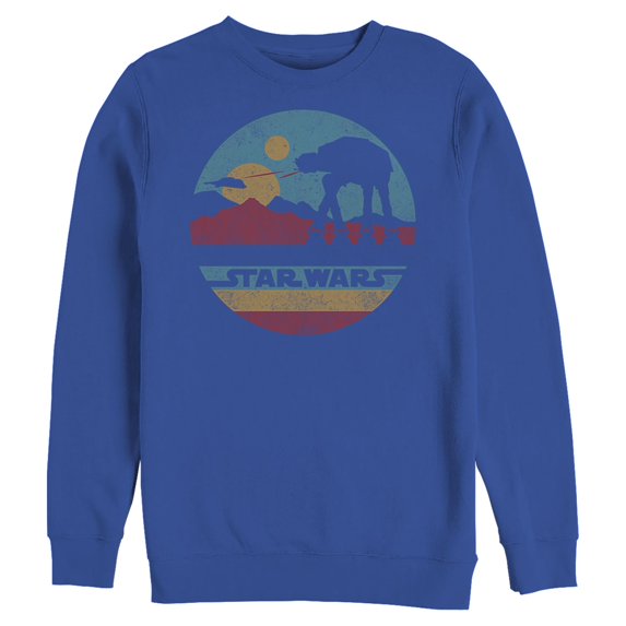 Mens Star Wars AT-AT Retro Circle Sweatshirt